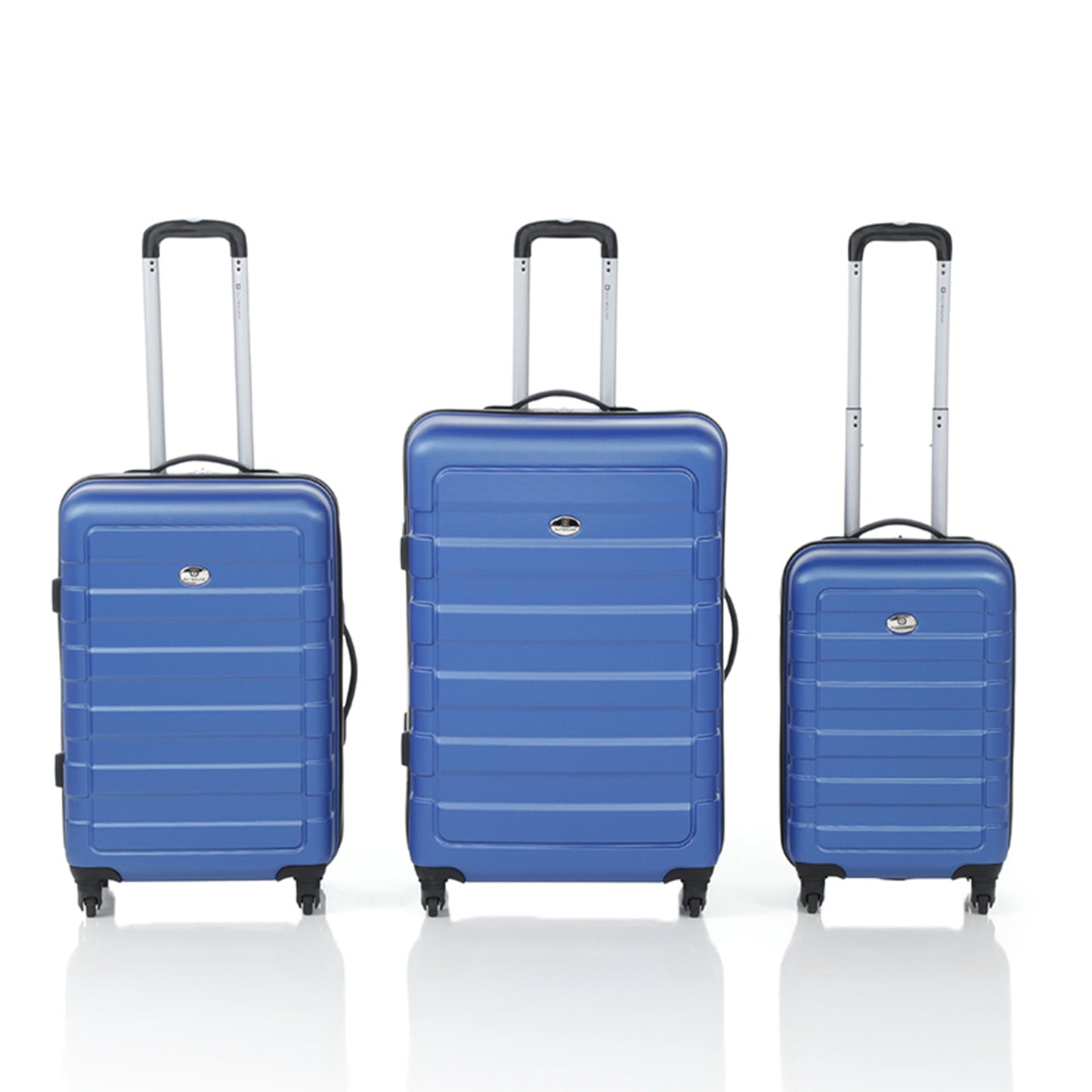 OUTBOUND 3-Piece Hardside Spinner Luggage Set, Includes 20", 24", and 28" Luggage bags - Blue - DIY Store