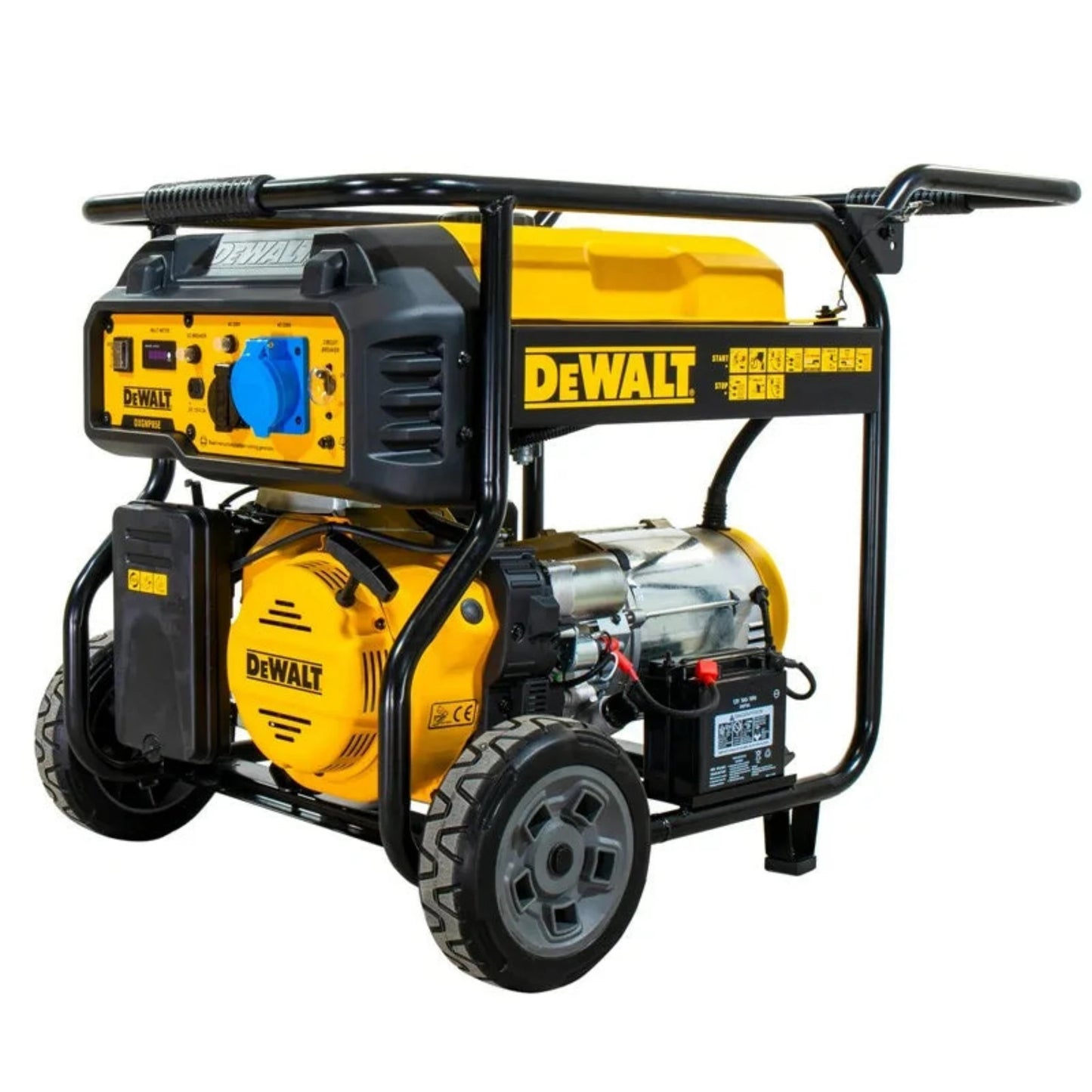 DEWALT Petrol Generator, 8000 Watts Rated Power, 28 L Fuel Tank, Electric Start, 10 Hours Run Time - DIY Store