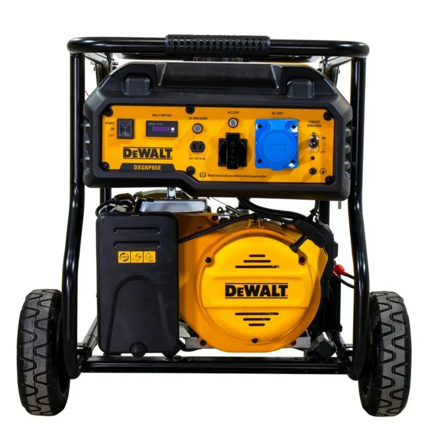DEWALT Petrol Generator, 8000 Watts Rated Power, 28 L Fuel Tank, Electric Start, 10 Hours Run Time - DIY Store