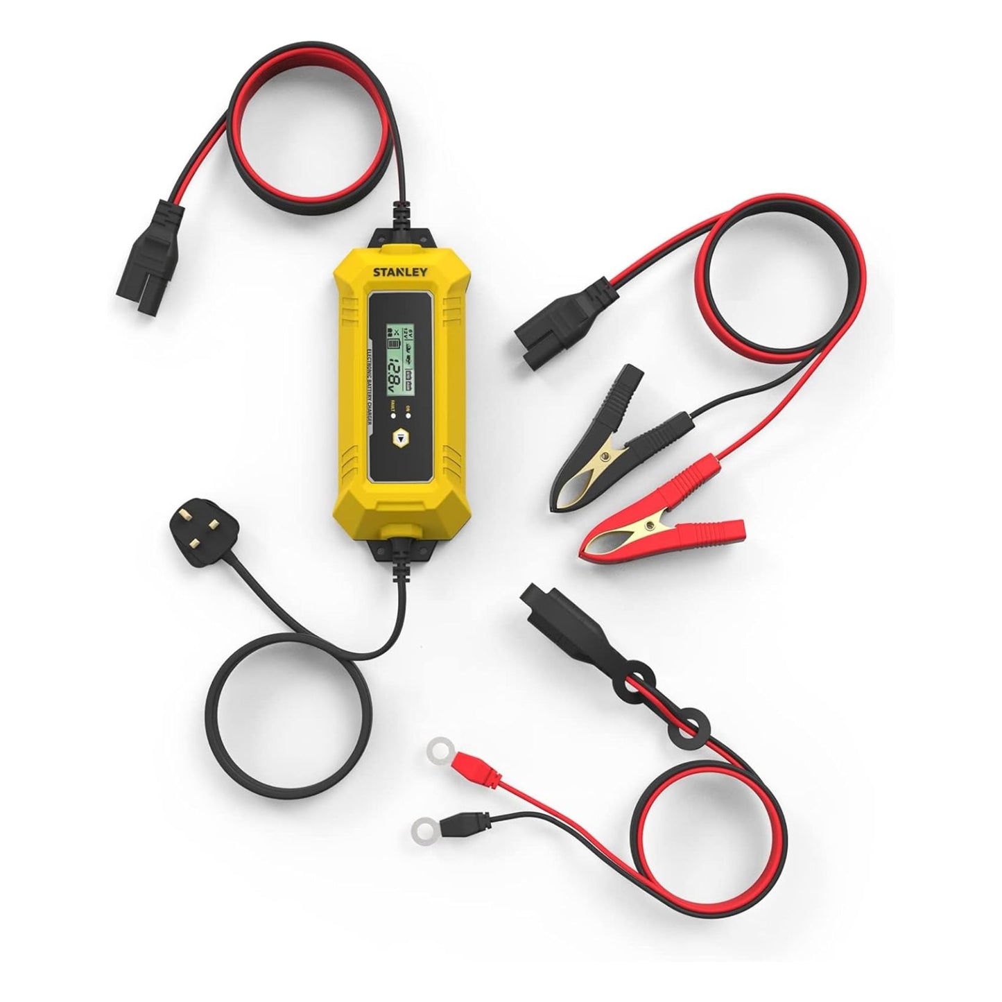 STANLEY Car Battery Charger & Maintainer for All Types of 6-12V Lead Acid Batteries Automatic 8 Stage Operation - SXAE00025GB - DIY Store