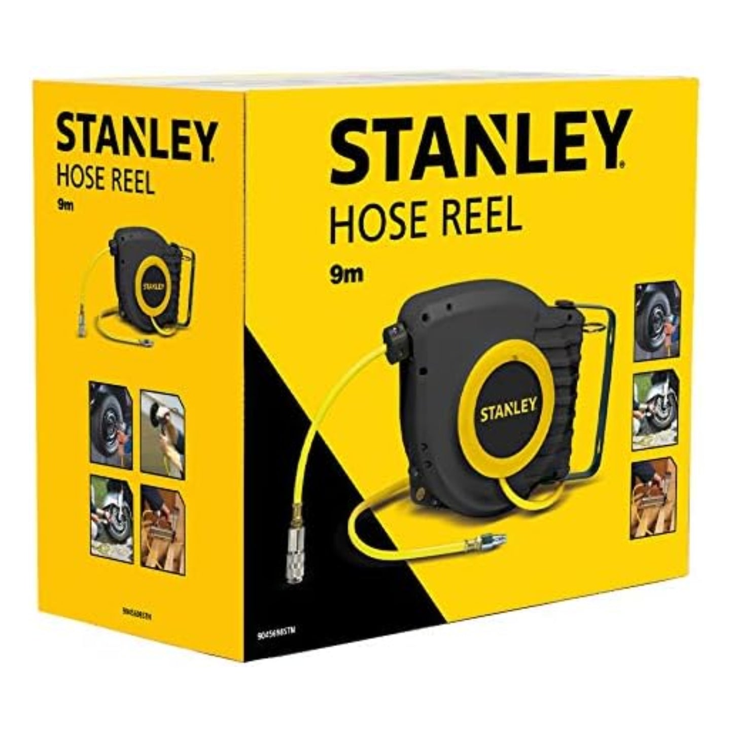 STANLEY Air Hose Reel with Quick Connect Fittings (6.5x10mm), 9m Length - DIY Store