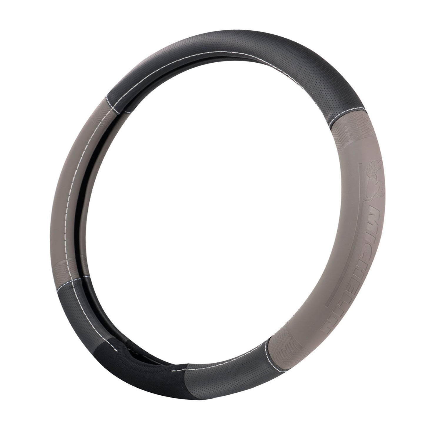 MICHELIN Premium Faux Leather Steering Wheel Cover Gray Color - W33245 - DIY Store