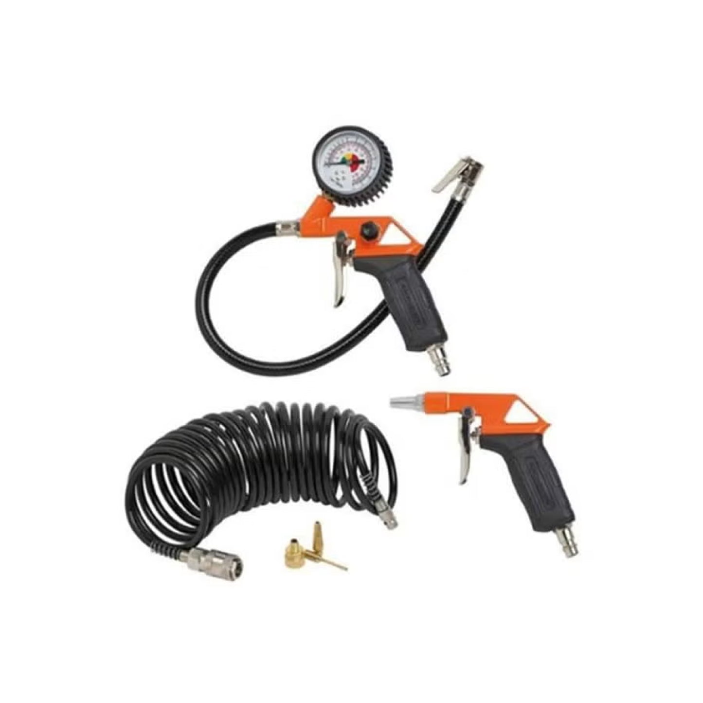 BLACK+DECKER Air Compressor Oil-Free with 50L Vertical Tank + 6 pcs Air Tools Kit - DIY Store