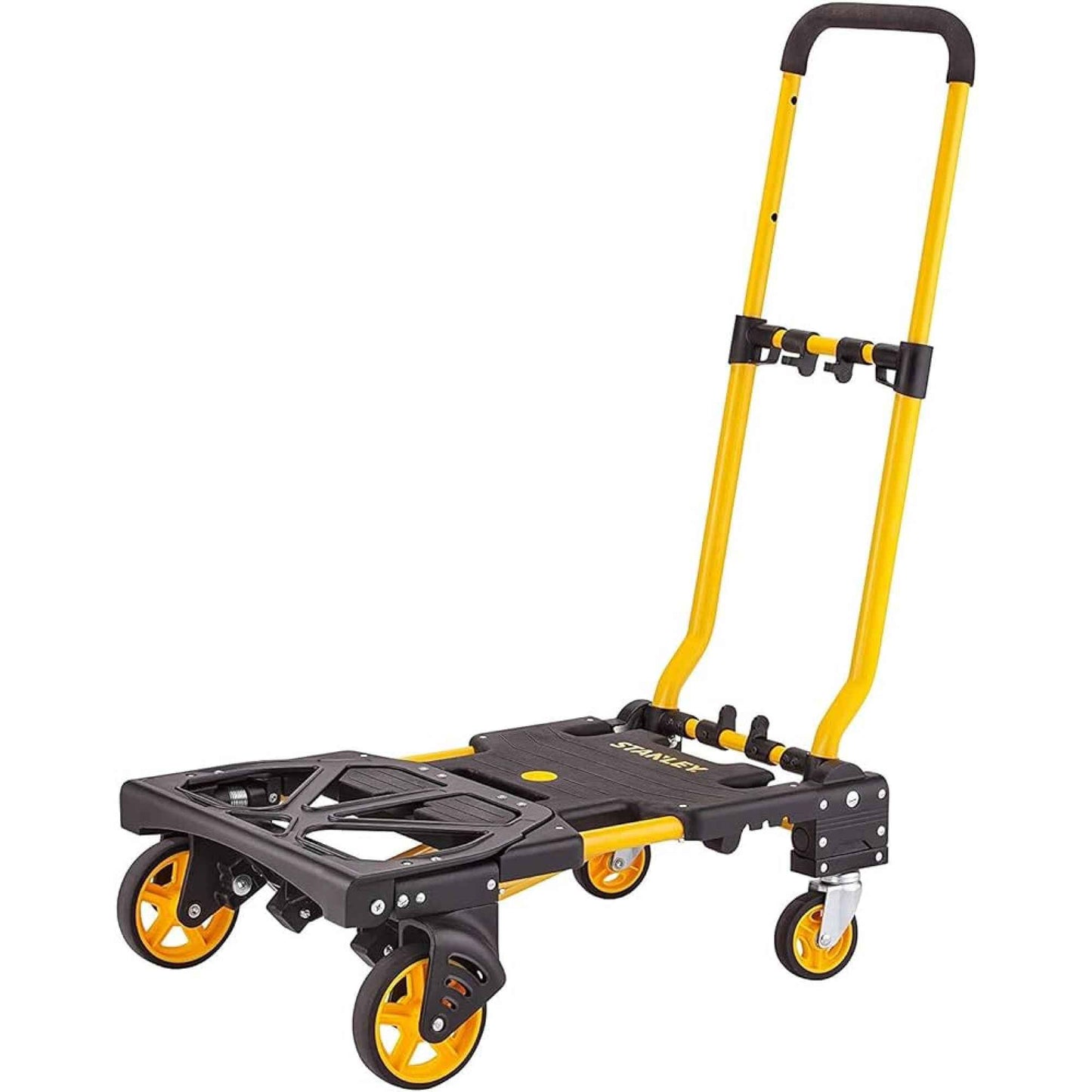 STANLEY 2-in-1 Folding Hand Truck & Utility Cart with Folding Basket